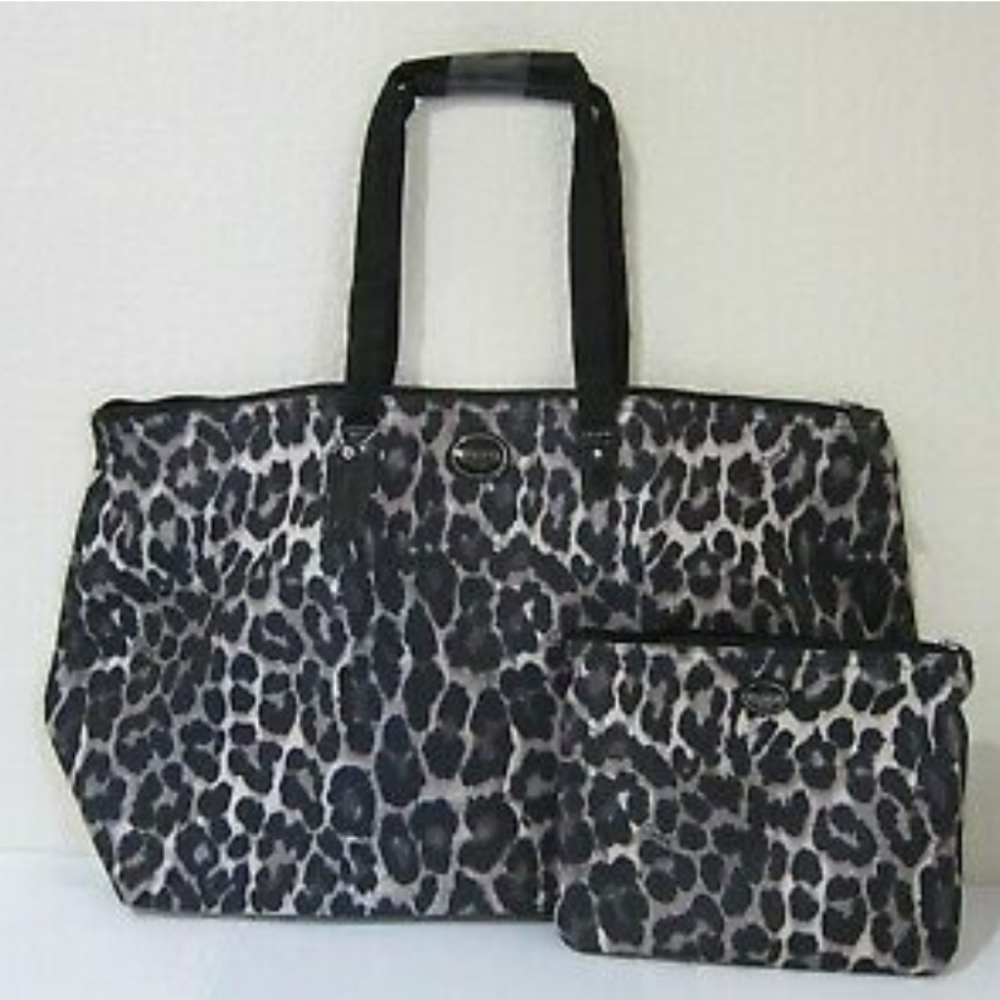 Coach Ocelot Leopard print getaway bag set Totes